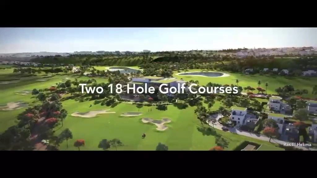 Complete frame showing Two 18-hole golf courses